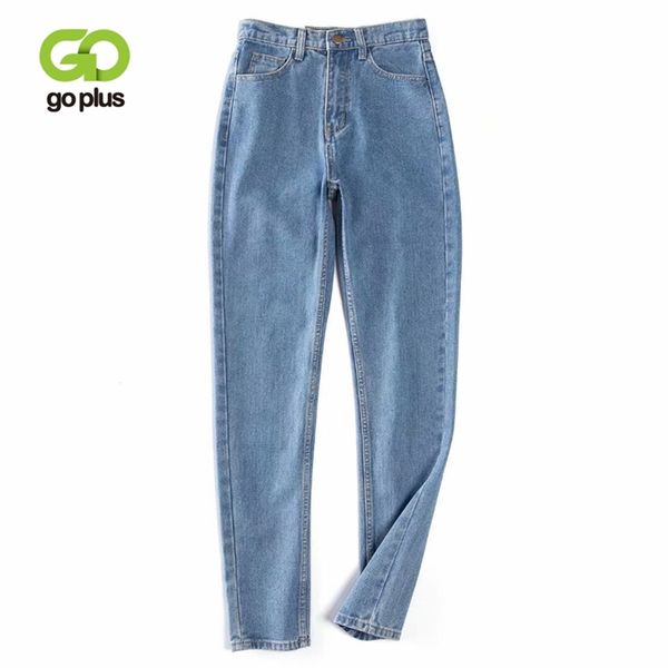 Goplus jeans mamma donna vita alta a vita libera harem denim pants pantalon mujer femme nouveau broeken dames c10645 210708