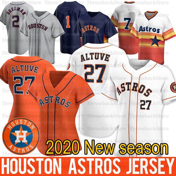 

houston george springer jersey alex bregman 27 jose altuve zack greinke justin verlander yuli gurriel 2020 season jerseys, Blue;black