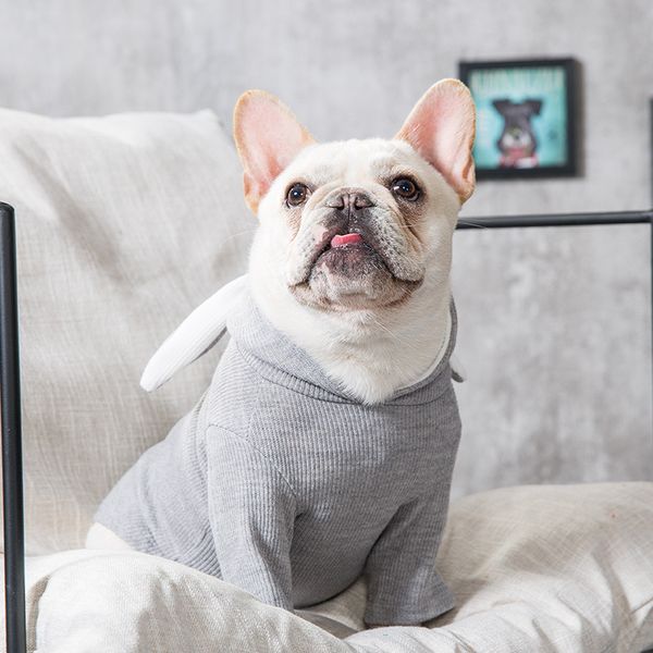 

pet dog cat rabbit autumn winter cloth small knitted sweater hooded ear pet