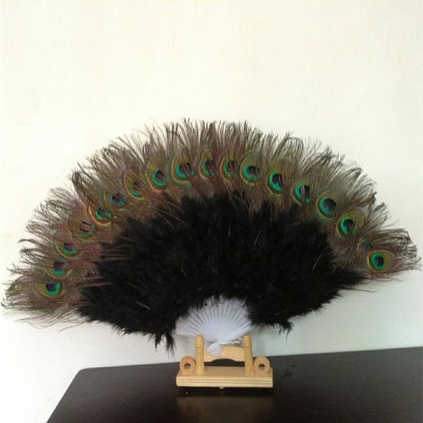 

other home decor feather fan peacock folding hand wedding party cosplay dance decoration
