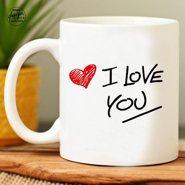 Tassen, Jahrestagsgeschenk, Valentinstag, „Ich liebe dich“, Ehemann, lustiger Liebhaber, personalisierte Paar-Tasse, meine Parodie-Geschenke für Erwachsene, süße Tasse