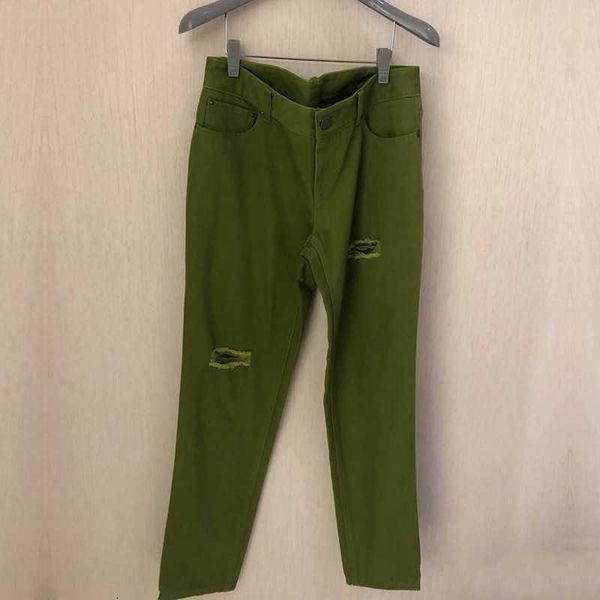 

women's brand 2021 fall style slim fit pierced jeans leggings 5100178, Blue