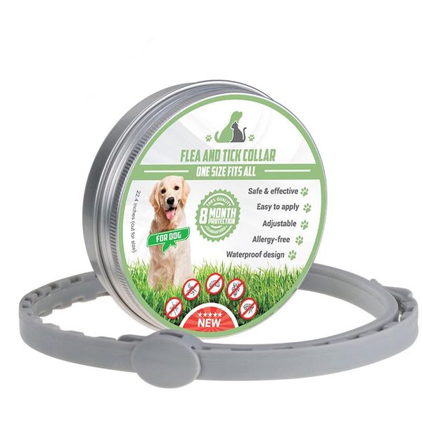 

dog collars & leashes anti flea ticks pet collar insect mosquitoes for dogs cat adjustable 8 months lasting products
