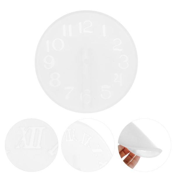 

wall clocks 1pc clock mold resin epoxy diy casting manual timepiece