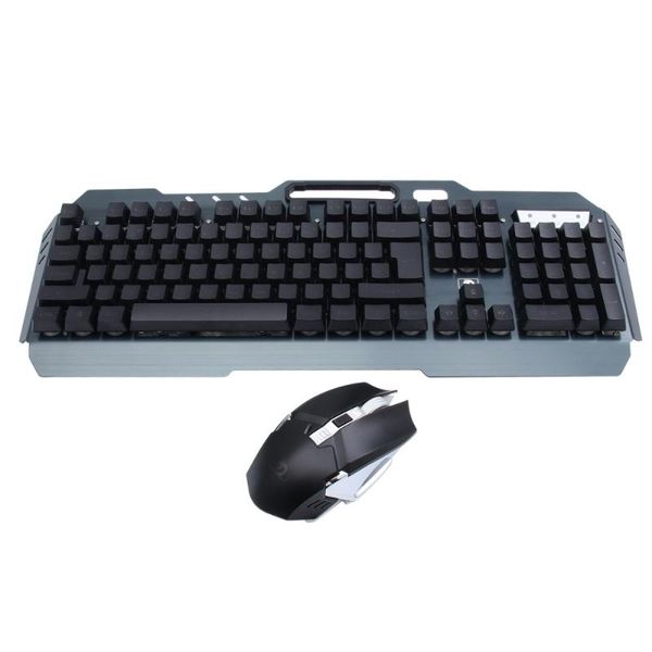 

keyboard mouse combos 1 set gaming backlight wireless kit for computer (black)