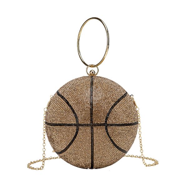 

fashion evening bag 2021 personalized dinner portable basketball ball lady chain banquet girl