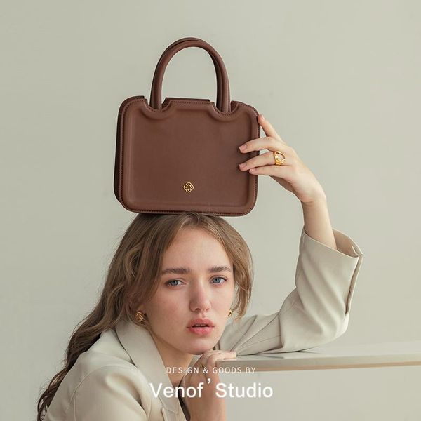 

evening bags venof women's leather handbags ladies shoulder crossbody small square bag female mini sling messenger for women solid colo