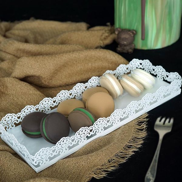 

storage bottles & jars european wedding cake tray dessert table snack cup display white long strip lb11161