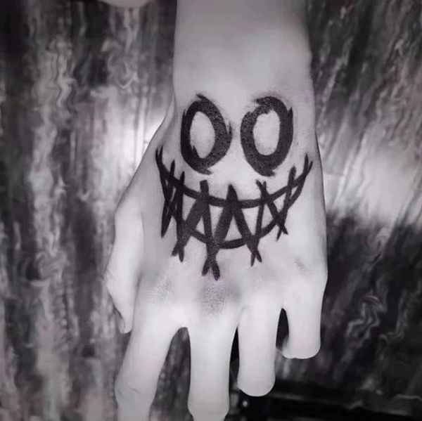 Falso piccolo tatuaggio temporaneo adesivo corpo mano collo polso arte decorazioni per feste forniture per compleanno Halloween Natale