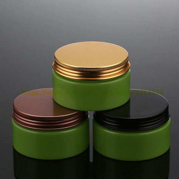 

storage bottles & jars 100ml aloe green cream jar cosmetic packaging 100g pet plastic container. for hair membrane or food