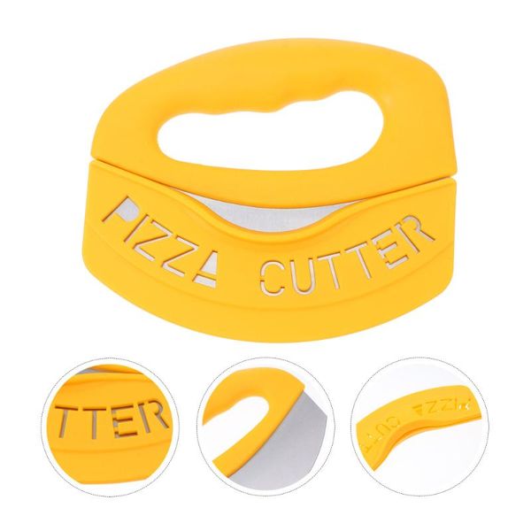 

baking moulds 1pc useful bread cutter creative pizza kitchen tool (yellow)