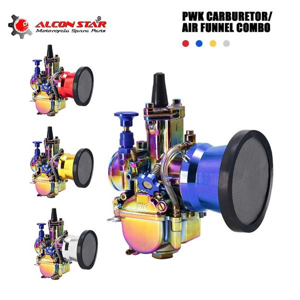 

alconstar- 21/24/26/28/30/32/34mm 2/4t keihin pwk carburetor carb with wind cup for scooter dirt bike moped atv 90-400cc racing motorcycle f