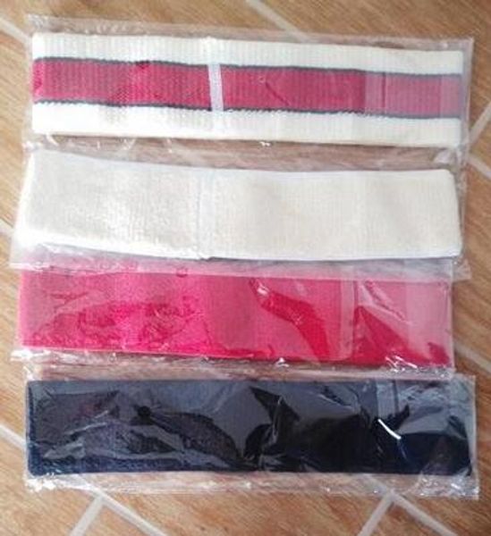 

new designer elastic headband for women and men green and red striped hair bands head scarf headwraps gifts, Silver