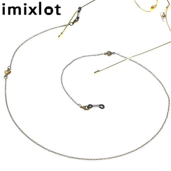 

other fashion accessories imixlot simple classic metal heart sunflower link chain eyewear neck strap reading glasses, Silver