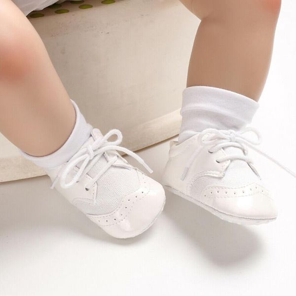 

first walkers toddler girl crib shoes born baby anti-slip breathe lace-up leather soft sole prewalker sneakers shoe