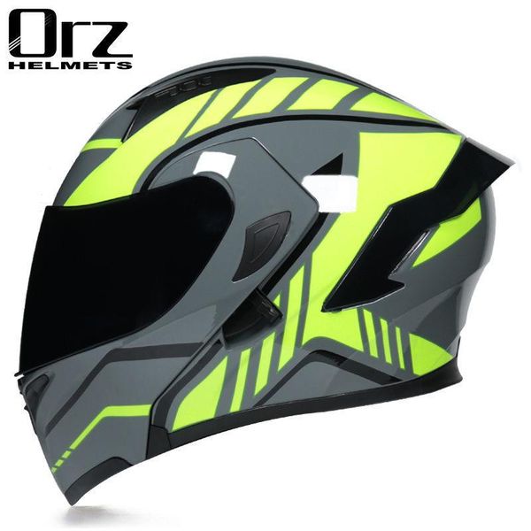 

motorcycle helmets racing motocross flip up helmet motorbike full face modular riding capacete mota cascos moto