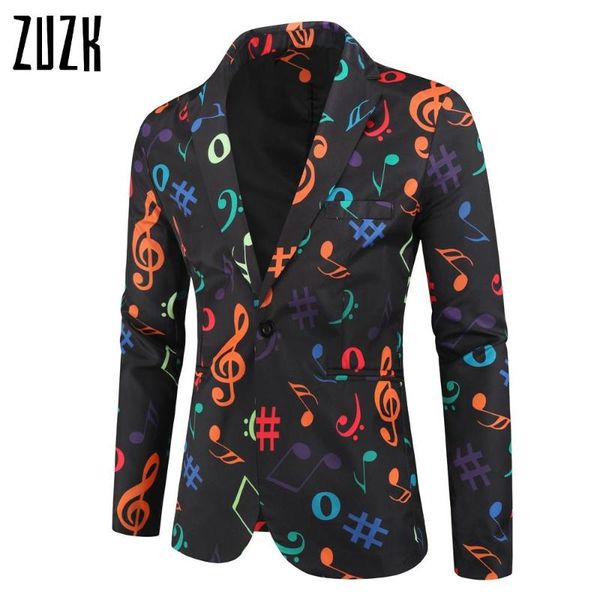

steampunk hombre mens black jacket korean clothes colored notes print terno masculino slim fit men suit brazer plus size 4xl men's suit, White;black