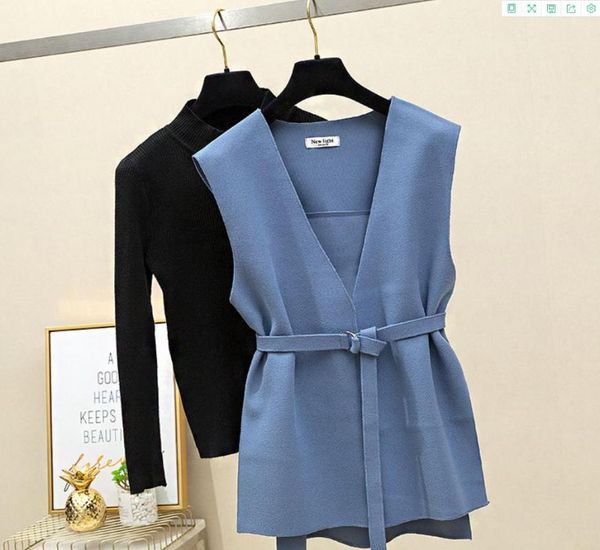 

women's vests spring 2021 v-neck vest femininity fashionable ladies, Black;white