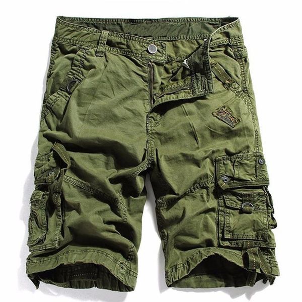 

vantage cotton cargo shorts men cool solid summer casual military short brand clothing comfortable male trouser jogger 3# men's, White;black