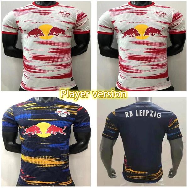 

21 22 Leipziges soccer jerseys Player version Men RBL POULSEN FORSBERG 2021 2022 Bundesliga SABITZER ADAMS OLMO camisetas MDKFGJSX, Black;yellow
