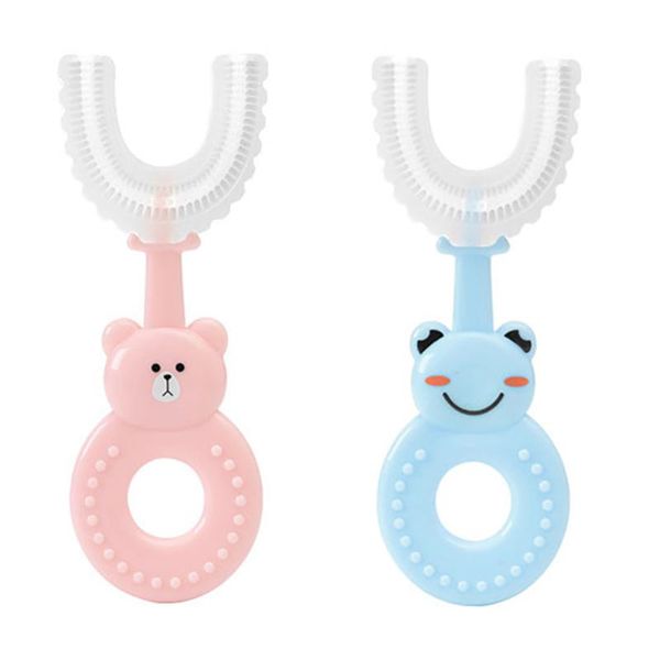 

smart electric toothbrush 2 pcs interesting kids teeth cleaning brushes children u-shaped toothbrushes
