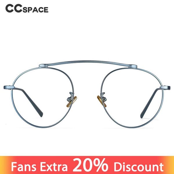 

fashion sunglasses frames 53761 retro round anti blue light metal optical glasses men women computer eyeglasses, Black