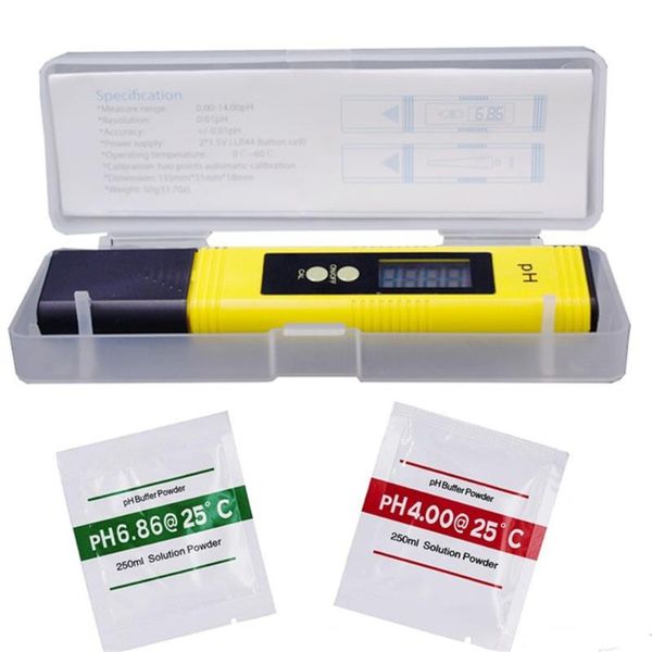 

0.01 digital ph meter tester pocket size large lcd display / for water quality, , aquarium, pool hydroponics meters