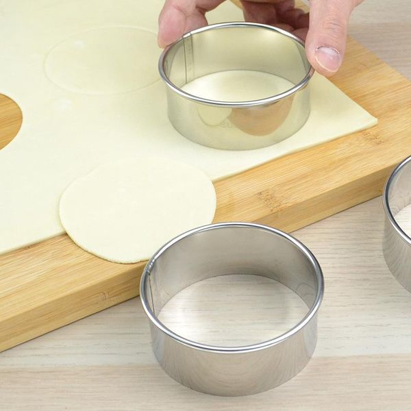 

baking & pastry tools 304 stainless steel dumpling wrapper mold making tool pressing and cutting
