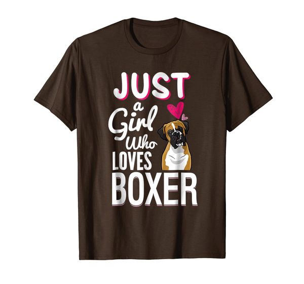 

Just A Girl Who Loves Boxer Cute Dog Pet Lover Gift T Shirt, Mainly pictures