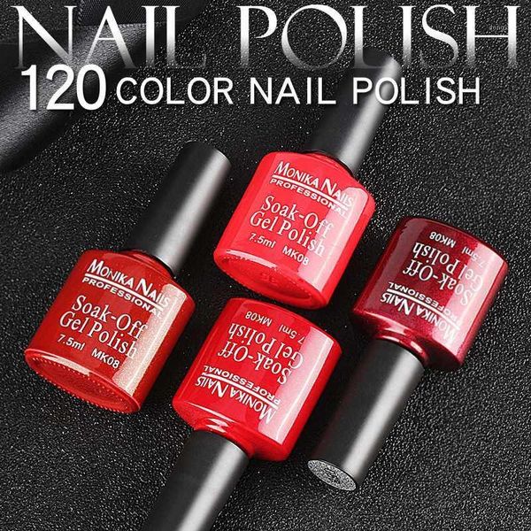 

lidan 120 colors 7ml varnish hybrid gel nail polish for diy nails art soak off resin paint varnishes1, Red;pink