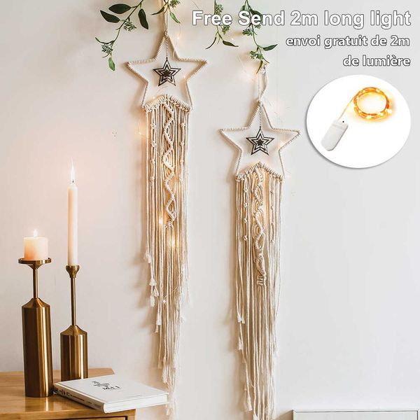 Висит Hippie Decor Wall Dream Catcher Macrame Psythedelic Witchcraft Индийская ткань Богемский гобелен