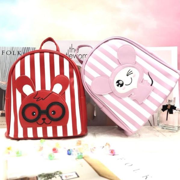 

children's cute cartoon animal backpack bag korean pu little girl mini schoolbag
