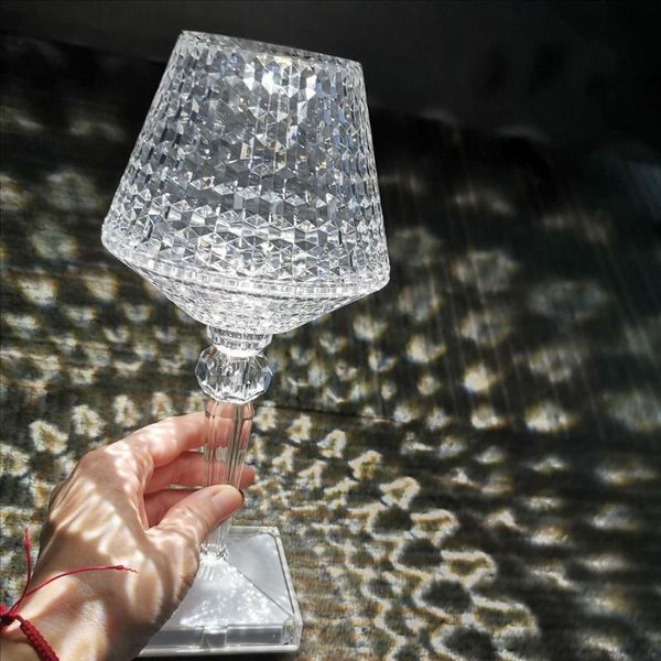 

table lamps rechargable diamond touch sensor led desk decor lamp usb for bar light restaurant bedside night lights portable