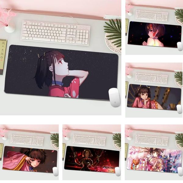 

mouse pads & wrist rests koutetsujou no kabaneri girl natural rubber gaming mousepad desk mat l large gamer keyboard pc computer tablet pad