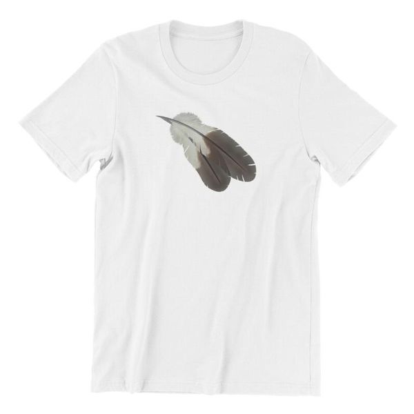 

print custom wholesale clothes cosplay feather unique male clothing 82183 men's t-shirts, White;black