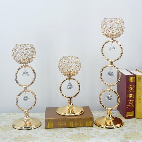

candle holders gold wedding candelabra centerpieces party candlesticks decoration k9 crystal home votive holder