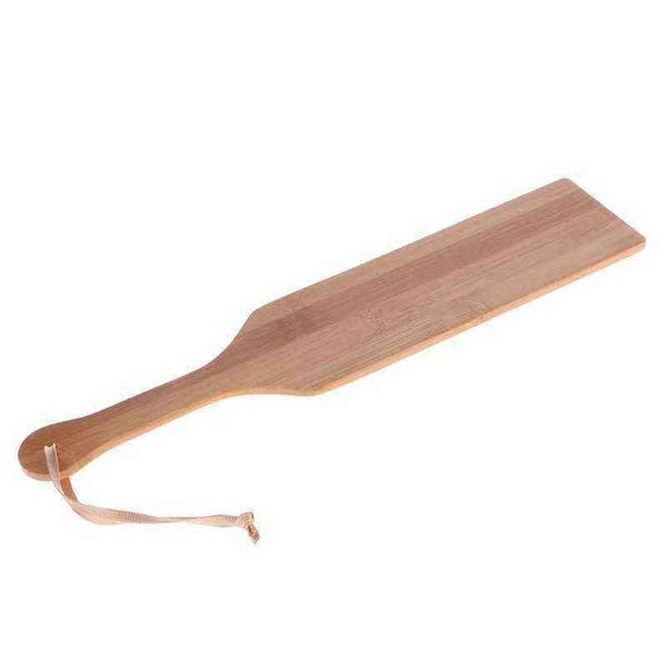 Nxy Giocattoli per adulti Sesso per coppie Grande legno di bambù naturale Sculacciata Paddle Frusta Lash Flog Ass Toy Sm Gioco Dropshipping 1207