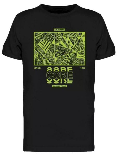 

brooklyn core casual wear tee men's -image by shutterstock, White;black