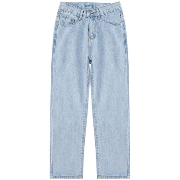 

men's jeans loose jeans, hip hop casual wear, classic, retro, spring 2021, Blue