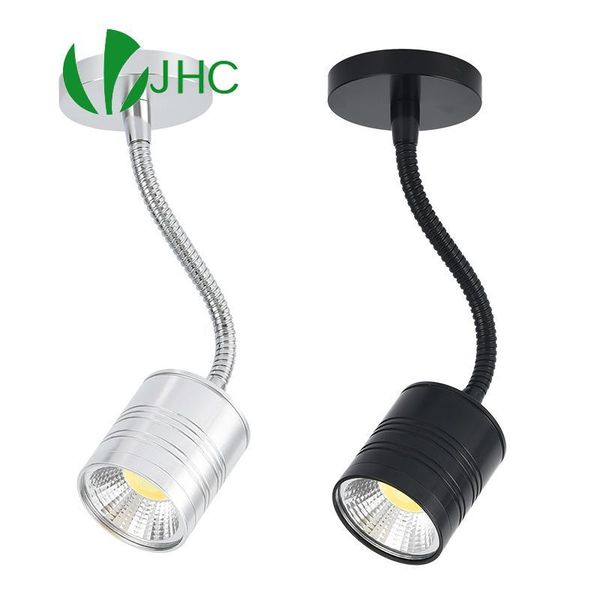 

wall lamp led spot lights 7w cob ac12v 230v flexible tube ceiling lamps hose track light for jewelry showcase counter/exhibition