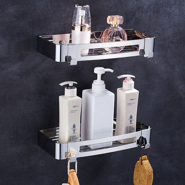 

bathroom shelves deluxe wall mount mirror polished 304 stainless steel rectangle shower caddy bath storage rack accessories