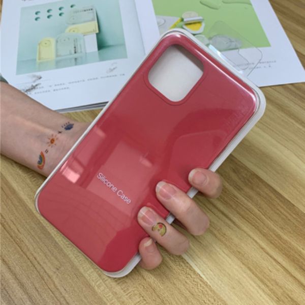 

official original silicone cases for apple iphone 12 pro xs xr 7 8 6s plus 11 max mini iphone12 brand logo phone cover coque