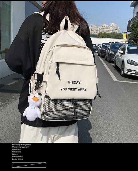 

backpack j3631 - leisure multi-function trend solid color large capacity