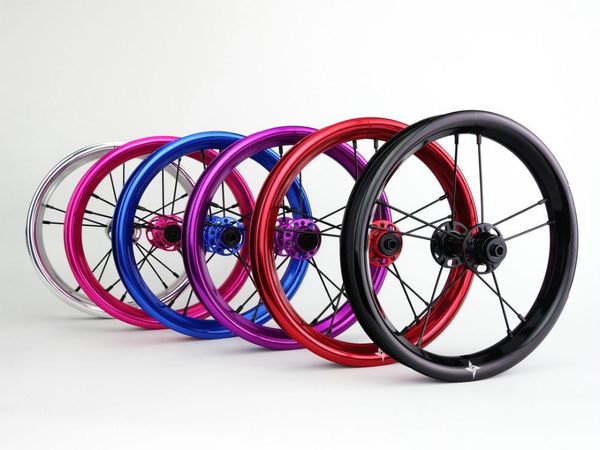 

bike wheels colorful wheel for 12 inch 75mm 90mm 95mm sliding bicycle kids children