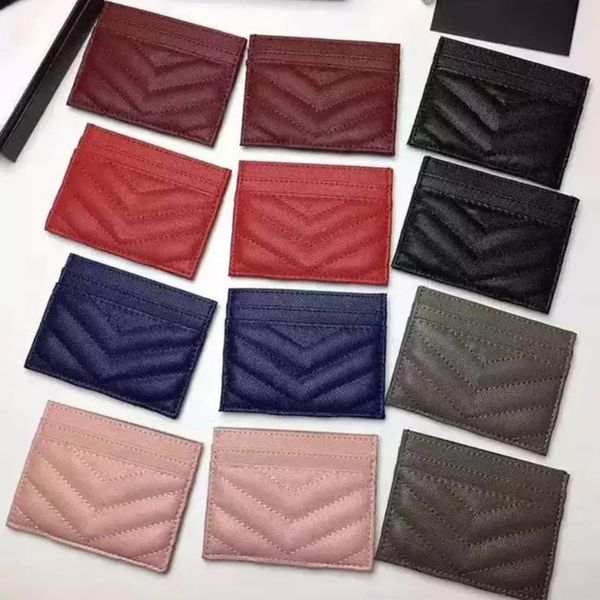

card holders arrive women's genuine leather holder fashion lady id brand business high quality, Brown;gray