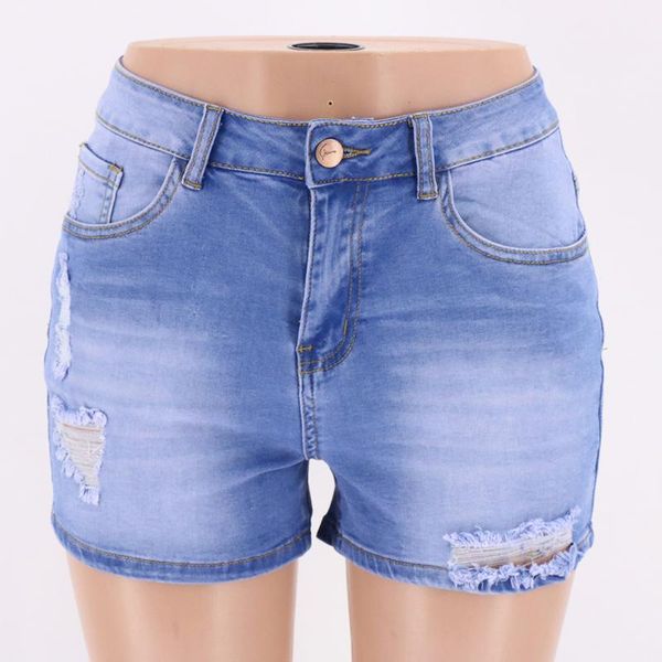 

women jeans european and american washed denim white hand milled trend spring/summer 2021 street fashion women's, Blue