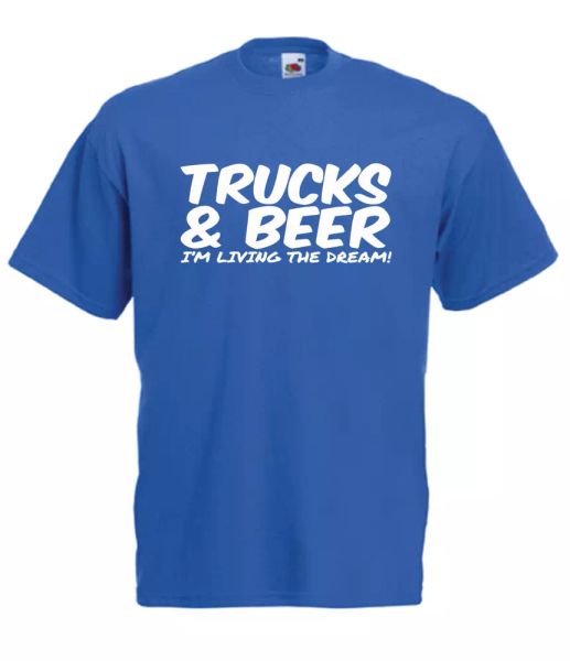 

trucks beer xmas gift idea mens women t shirts multi-color s-2xl, White;black