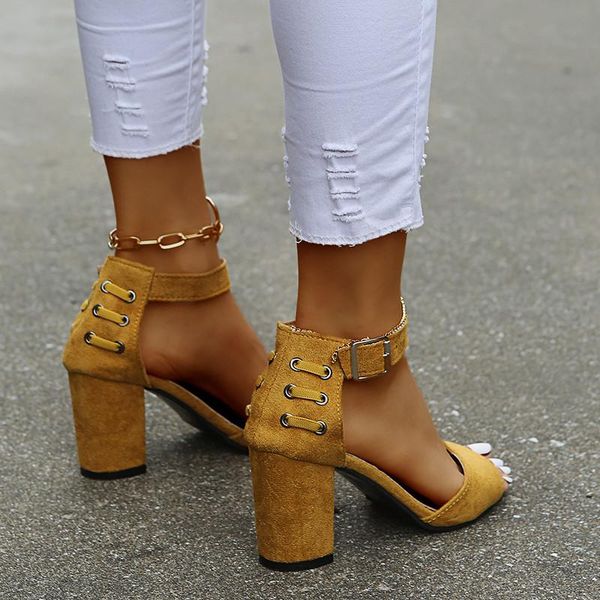 

sandals fashion ladies high heels summer open toe 2021 low gladiator ankle strap wedge, Black