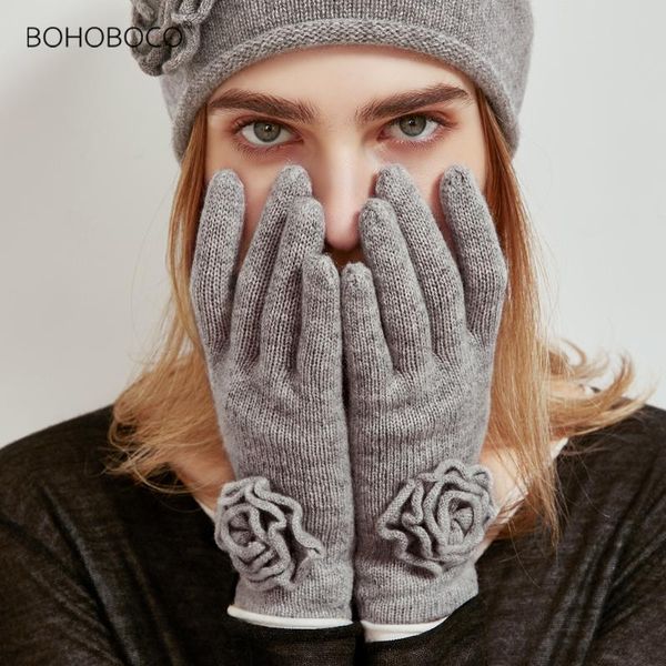 

hats, scarves & gloves sets 2021 casual ladies loose winter warm crochet wool fashion personality cashmere jersey curly rose, Blue;gray