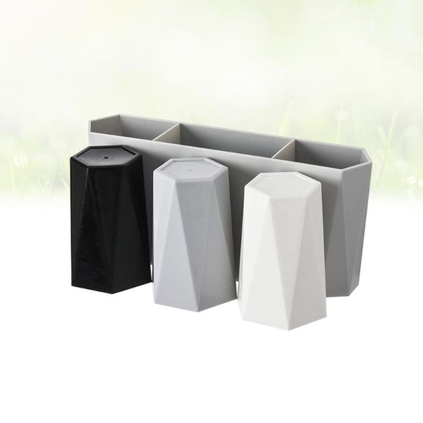 

bath accessory set 1 wall mount gargle cup mug and toothpaste holder toothbrush rack organizer for bathroom